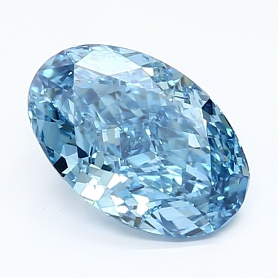 Loose Diamond - OVAL 1.29ct Fancy Vivid Blue VVS2: Loose Diamond - OVAL 1.29ct Fancy Vivid Blue VVS2 Source: This is a real non-mined Diamond that has been grown in a lab Shape: OVAL Carats: 1.29 Color: Fancy Vivid Blue Certification: IGI Video: