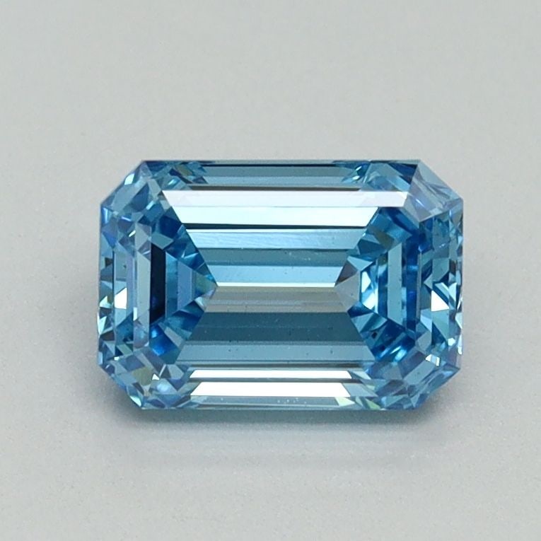 Loose Diamond - EMERALD 1.04ct Fancy Vivid Blue VS2: Loose Diamond - EMERALD 1.04ct Fancy Vivid Blue VS2 Source: This is a real non-mined Diamond that has been grown in a lab Shape: EMERALD Carats: 1.04 Color: Fancy Vivid Blue Certification: IGI Video: