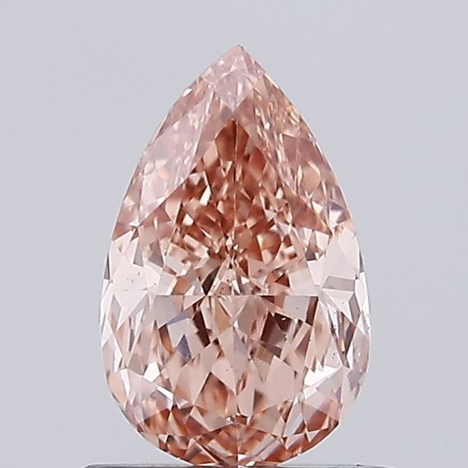 Loose Diamond - PEAR 0.81ct Fancy Pinkish Brown VS1: Loose Diamond - PEAR 0.81ct Fancy Pinkish Brown VS1 Source: This is a real non-mined Diamond that has been grown in a lab Shape: PEAR Carats: 0.81 Color: Fancy Pinkish Brown Certification: IGI Video: