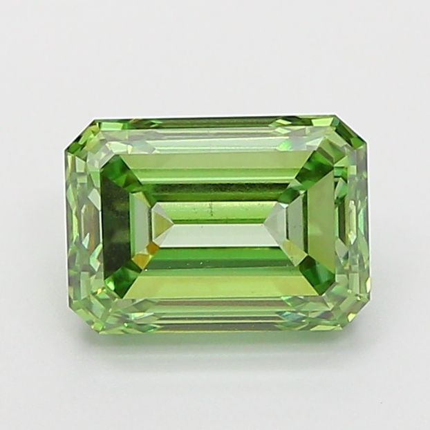 Loose Diamond - EMERALD 2.02ct Fancy Vivid Green VS1: Loose Diamond - EMERALD 2.02ct Fancy Vivid Green VS1 Source: This is a real non-mined Diamond that has been grown in a lab Shape: EMERALD Carats: 2.02 Color: Fancy Vivid Green Certification: IGI Video