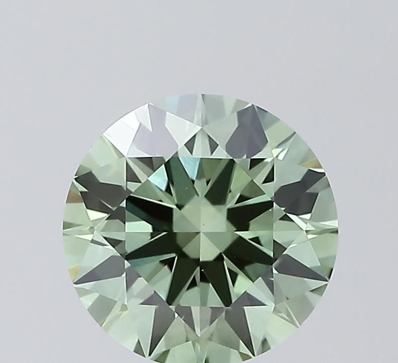 Ideal Loose Diamond - ROUND 2.08ct Fancy Vivid Green VS1: Ideal Loose Diamond - ROUND 2.08ct Fancy Vivid Green VS1 Source: This is a real non-mined Diamond that has been grown in a lab Shape: ROUND Carats: 2.08 Color: Fancy Vivid Green Certification: IGI Vid