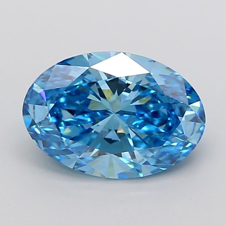Loose Diamond - OVAL 3.01ct Fancy Vivid Blue VS1: Loose Diamond - OVAL 3.01ct Fancy Vivid Blue VS1 Source: This is a real non-mined Diamond that has been grown in a lab Shape: OVAL Carats: 3.01 Color: Fancy Vivid Blue Certification: IGI Video: