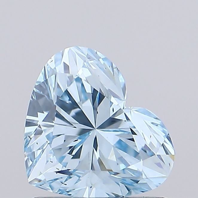 Loose Diamond - HEART 1.01ct Fancy Vivid Blue SI1: Loose Diamond - HEART 1.01ct Fancy Vivid Blue SI1 Source: This is a real non-mined Diamond that has been grown in a lab Shape: HEART Carats: 1.01 Color: Fancy Vivid Blue Certification: IGI Video: