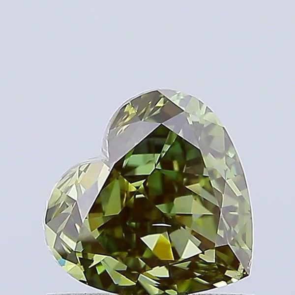 Loose Diamond - HEART 1.01ct Fancy Gray Green VS2: Loose Diamond - HEART 1.01ct Fancy Gray Green VS2 Source: This is a real non-mined Diamond that has been grown in a lab Shape: HEART Carats: 1.01 Color: Fancy Gray Green Certification: IGI Video: