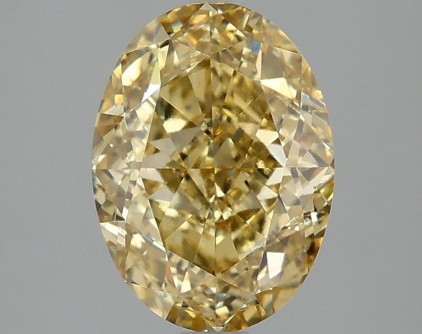 Loose Diamond - OVAL 3.1ct Fancy Intense Yellow VVS2: Loose Diamond - OVAL 3.1ct Fancy Intense Yellow VVS2 Source: This is a real non-mined Diamond that has been grown in a lab Shape: OVAL Carats: 3.1 Color: Fancy Intense Yellow Certification: IGI Video: