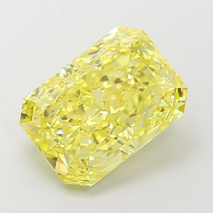 Loose Diamond - RADIANT 4.06ct Fancy Intense Yellow VS1: Loose Diamond - RADIANT 4.06ct Fancy Intense Yellow VS1 Source: This is a real non-mined Diamond that has been grown in a lab Shape: RADIANT Carats: 4.06 Color: Fancy Intense Yellow Certification: IGI