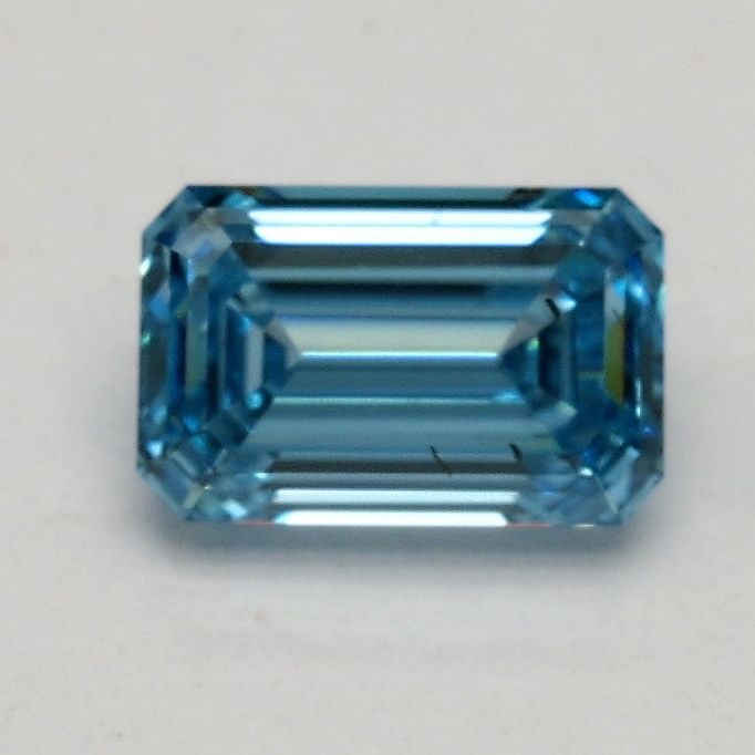 Loose Diamond - EMERALD 0.55ct Fancy Vivid Blue SI1 (1 of 1)