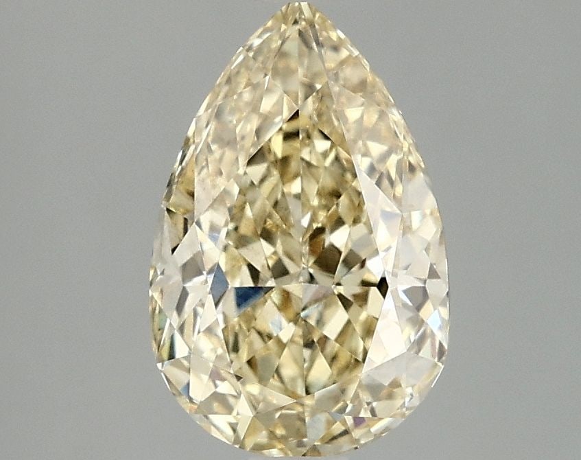 Loose Diamond - PEAR 2.01ct Fancy Intense Yellow VS2: Loose Diamond - PEAR 2.01ct Fancy Intense Yellow VS2 Source: This is a real non-mined Diamond that has been grown in a lab Shape: PEAR Carats: 2.01 Color: Fancy Intense Yellow Certification: IGI