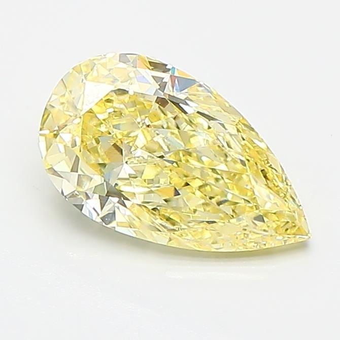 Loose Diamond - PEAR 1.06ct Fancy Intense Yellow VS1: Loose Diamond - PEAR 1.06ct Fancy Intense Yellow VS1 Source: This is a real non-mined Diamond that has been grown in a lab Shape: PEAR Carats: 1.06 Color: Fancy Intense Yellow Certification: IGI Video