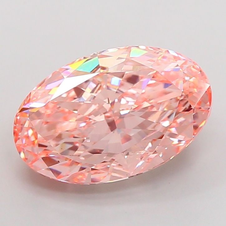 Loose Diamond - OVAL 10.06ct Fancy Vivid Pink VVS2: Loose Diamond - OVAL 10.06ct Fancy Vivid Pink VVS2 Source: This is a real non-mined Diamond that has been grown in a lab Shape: OVAL Carats: 10.06 Color: Fancy Vivid Pink Certification: IGI Video:
