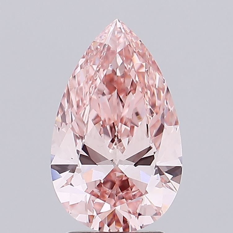 Loose Diamond - PEAR 2.52ct Fancy Intense Brownish Pink VS1: Loose Diamond - PEAR 2.52ct Fancy Intense Brownish Pink VS1 Source: This is a real non-mined Diamond that has been grown in a lab Shape: PEAR Carats: 2.52 Color: Fancy Intense Brownish Pink Certificat