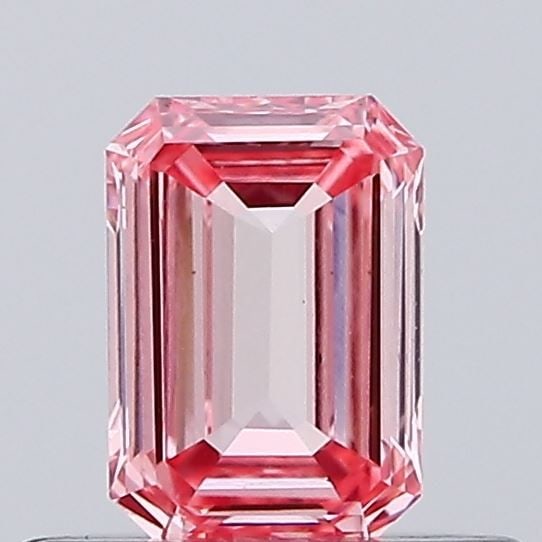 Loose Diamond - EMERALD 0.31ct Fancy Intense Pink VS1: Loose Diamond - EMERALD 0.31ct Fancy Intense Pink VS1 Source: This is a real non-mined Diamond that has been grown in a lab Shape: EMERALD Carats: 0.31 Color: Fancy Intense Pink Certification: NONE Vi