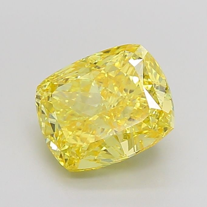 Loose Diamond - CUSHION MODIFIED 4.51ct Fancy Vivid Yellow VVS2: Loose Diamond - CUSHION MODIFIED 4.51ct Fancy Vivid Yellow VVS2 Source: This is a real non-mined Diamond that has been grown in a lab Shape: CUSHION MODIFIED Carats: 4.51 Color: Fancy Vivid Yellow Cer