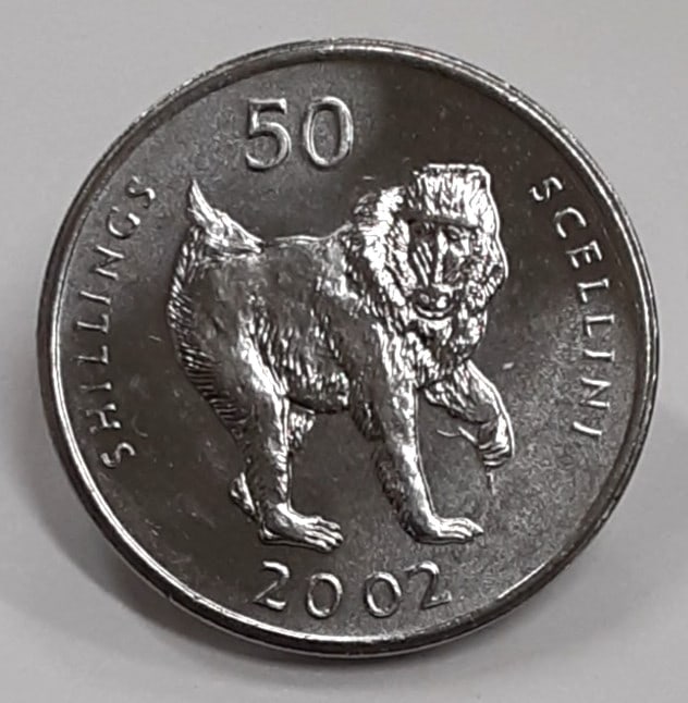 Roll of 40 Uncirculated 2002 Somalia 50 Shillings Coins KM#111 in Wrapper (1 of 3)