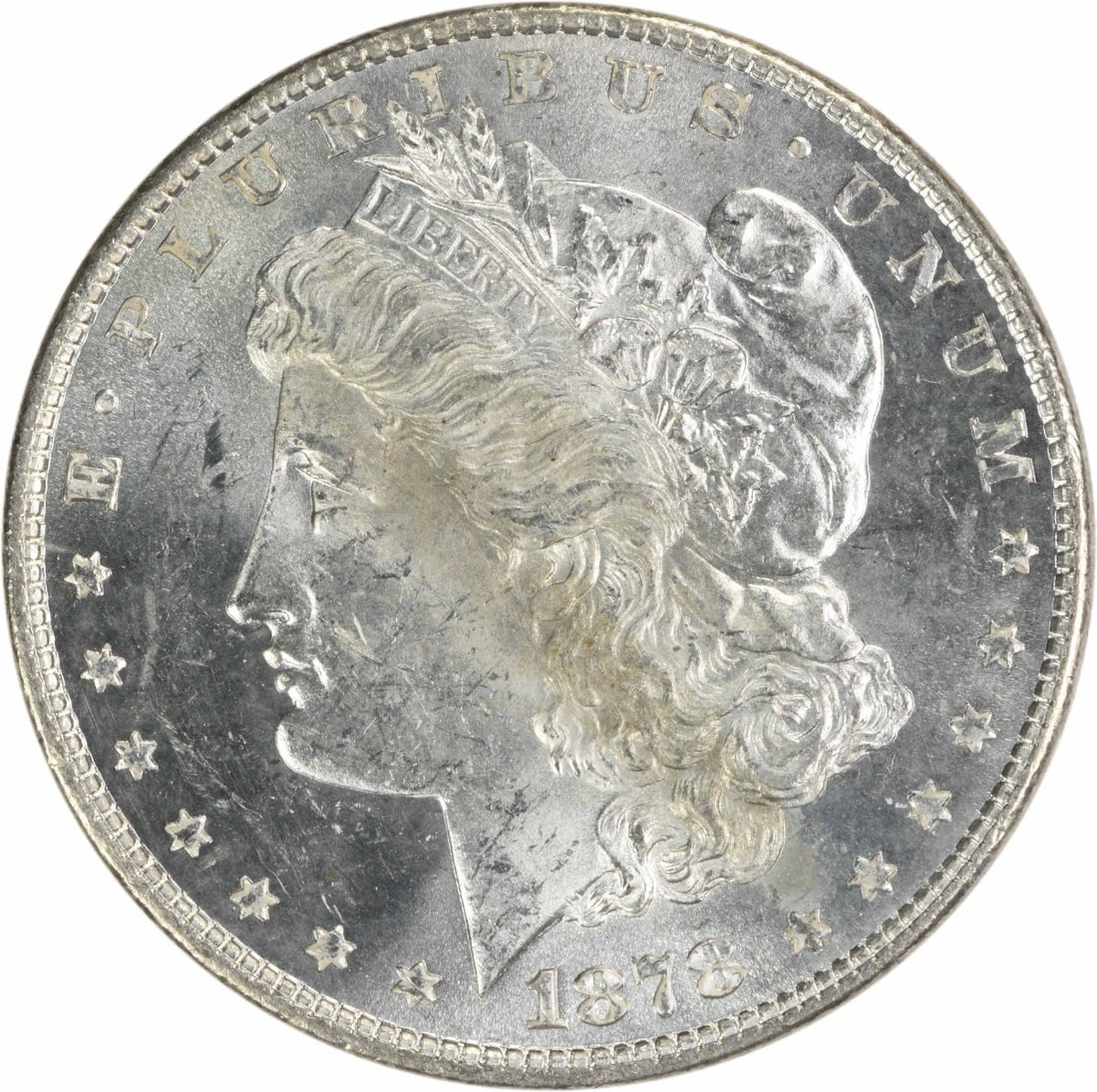 8 Tail Feathers 1878 Silver Morgan Dollar Brilliant Uncirculated Uncertified (1 of 2)