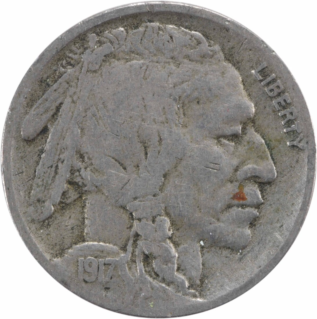 1917-S Buffalo Nickel F Uncertified 5C by James Earle Fraser (1 of 2)