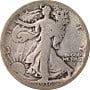 1916-S San Francisco Walking Liberty Silver Half Dollar Circulated: 1916-S San Francisco Walking Liberty Silver Half Dollar Circulated This 1916-S Walking Liberty Half Dollar is a circulated silver coin minted in San Francisco. It was selected for its notable eye appe