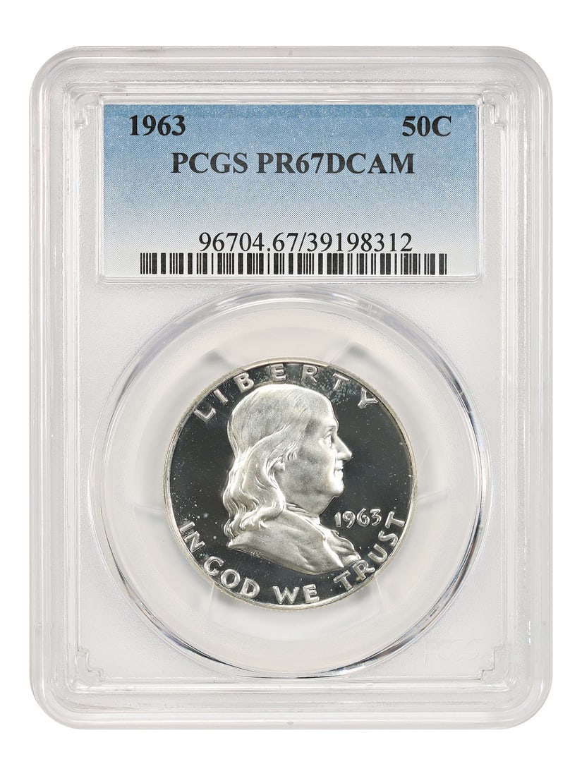 Franklin Half Dollar 1963 Proof PCGS PR67DCAM Philadelphia 50C Coin (1 of 6)