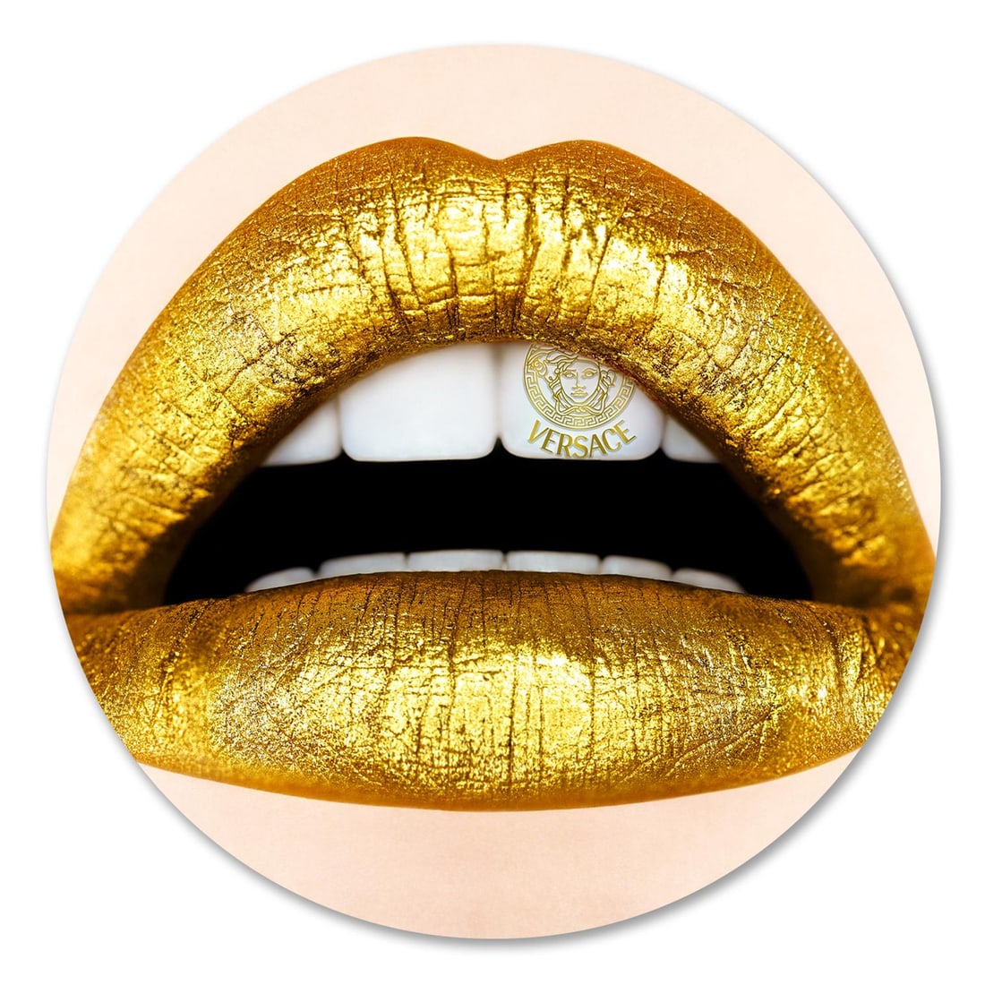 Giuliano Bekor Versace L1 Lips Series 24 Inch Limited Edition Photograph Signed: Giuliano Bekor Versace L1 Lips Series 24 Inch Limited Edition Photograph Signed 'VERSACE L1' is a limited edition figurative photograph by Giuliano Bekor, part of the artist's Lips Series. Created in 