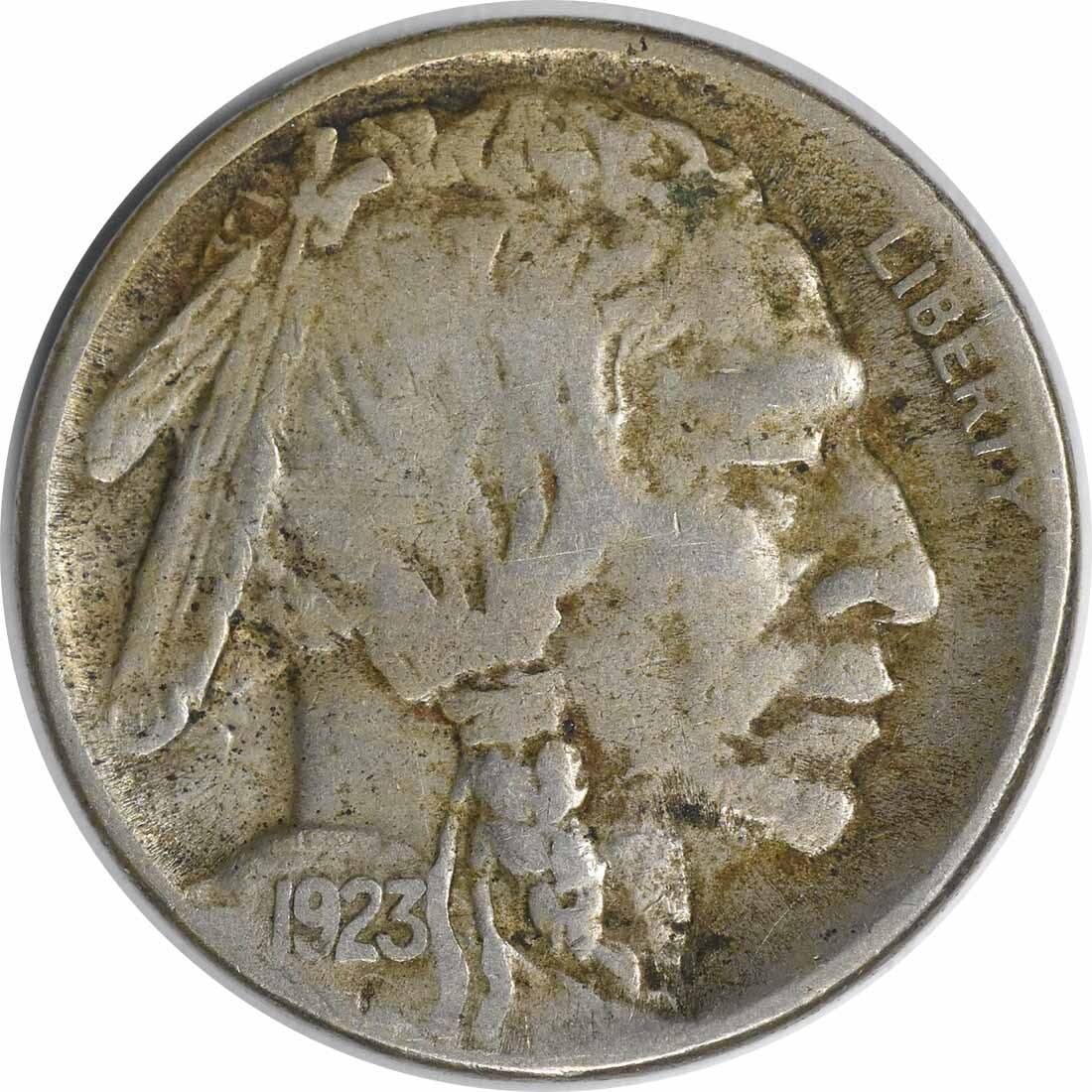 1923-S Buffalo Nickel VF Uncertified 5C Nickel Coin: 1923-S Buffalo Nickel VF Uncertified 5C Nickel Coin This 1923-S Buffalo Nickel, graded as Very Fine (VF), showcases the classic design and historical significance of the Buffalo series. Crafted from n