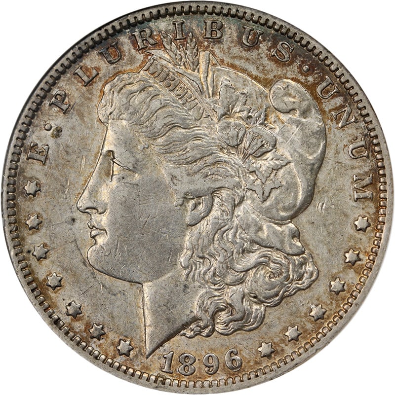 ANACS EF45 1896-O Morgan Silver Dollar with Strong Eye Appeal: ANACS EF45 1896-O Morgan Silver Dollar with Strong Eye Appeal This original 1896-O Morgan Silver Dollar is graded EF45 by ANACS, indicating it is in Excellent Fine condition. The coin displays nice ey