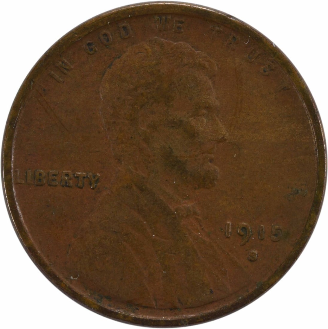 1915-S Lincoln Wheat Cent Copper Choice EF Uncertified: 1915-S Lincoln Wheat Cent Copper Choice EF Uncertified This 1915-S Lincoln Cent showcases a beautiful design from the iconic Lincoln Wheat series. It is in Choice EF (Extra Fine) condition, indicating