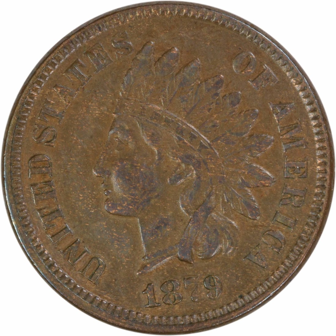 1879 Indian Head Small Cent AU Grade Uncertified Philadelphia (1 of 2)