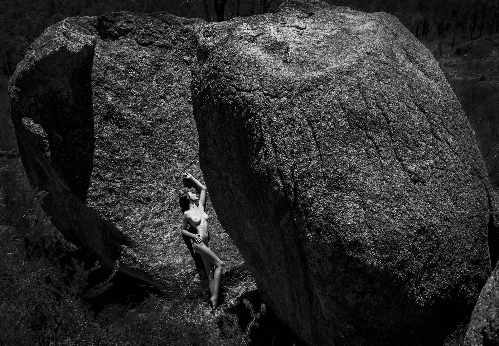 Aaron McPolin Between You 24 x 36 Archival Pigment Photograph Edition of 7 Signed: Aaron McPolin Between You 24 x 36 Archival Pigment Photograph Edition of 7 Signed "Between You" is a limited edition black and white archival pigment print by Aaron McPolin, created in 2013 as part of