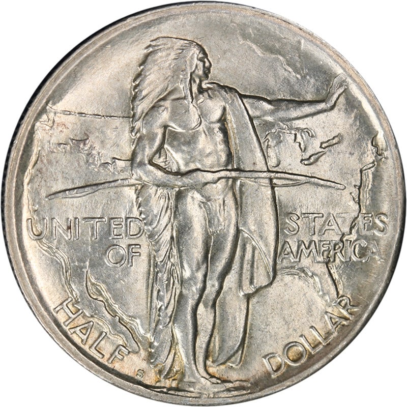 1926 S Silver Oregon Commemorative Half Dollar Uncirculated BU: 1926 S Silver Oregon Commemorative Half Dollar Uncirculated BU This 1926-S Oregon Commemorative Half Dollar features attractive eye appeal, strong luster, and a well-defined strike. The coin displays 