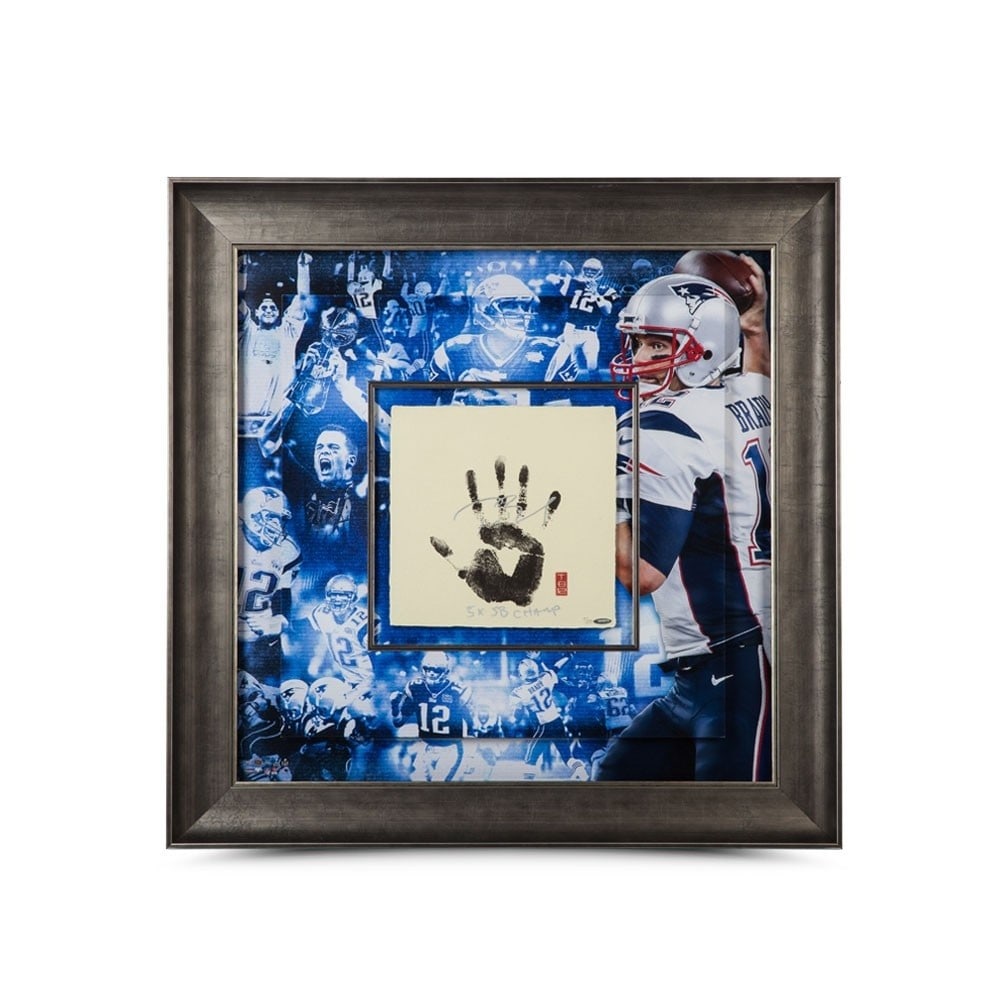 Tom Brady Autographed Framed 36x36 Tegata Photo Limited Edition #/25: Tom Brady Autographed Framed 36x36 Tegata Photo Limited Edition #/25 Own a piece of sports history with this Tom Brady autographed 36" x 36" Tegata photo, framed and inscribed with the exclusive #/25.
