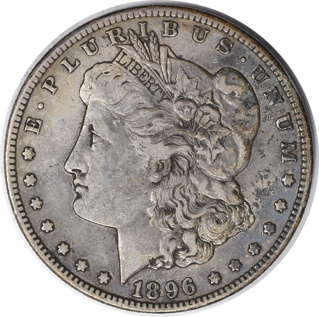 1896-S Morgan Silver Dollar 90% Silver Minted in San Francisco: 1896-S Morgan Silver Dollar 90% Silver Minted in San Francisco This 1896-S Morgan Silver Dollar is a remarkable piece of numismatic history. Minted in San Francisco, this coin features a composition o