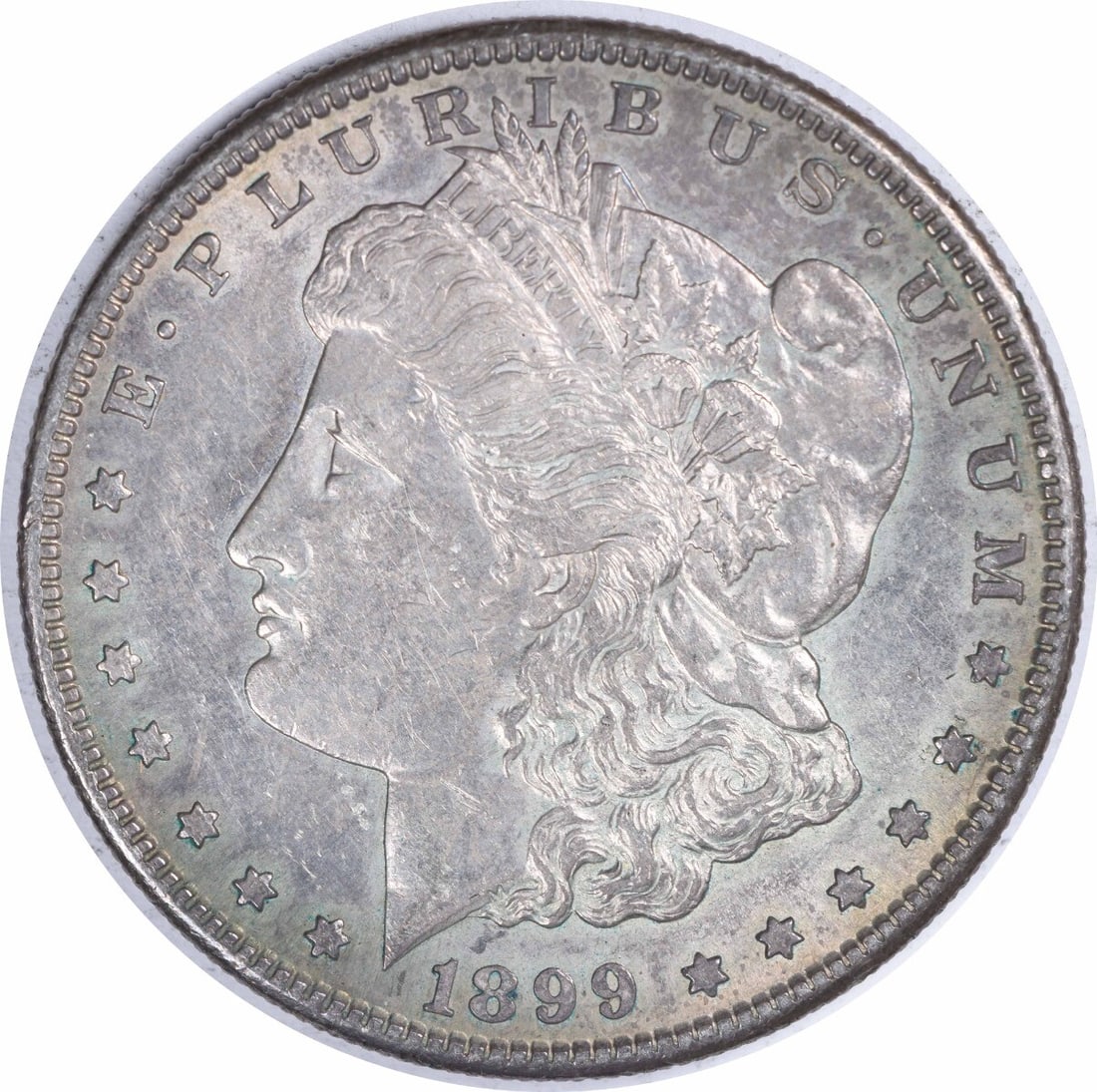 1899-S Morgan Silver Dollar AU Uncertified 90% Silver San Francisco Mint: 1899-S Morgan Silver Dollar AU Uncertified 90% Silver San Francisco Mint This 1899-S Morgan Silver Dollar is a beautiful collectible piece, featuring the iconic design by George T. Morgan. It is compo