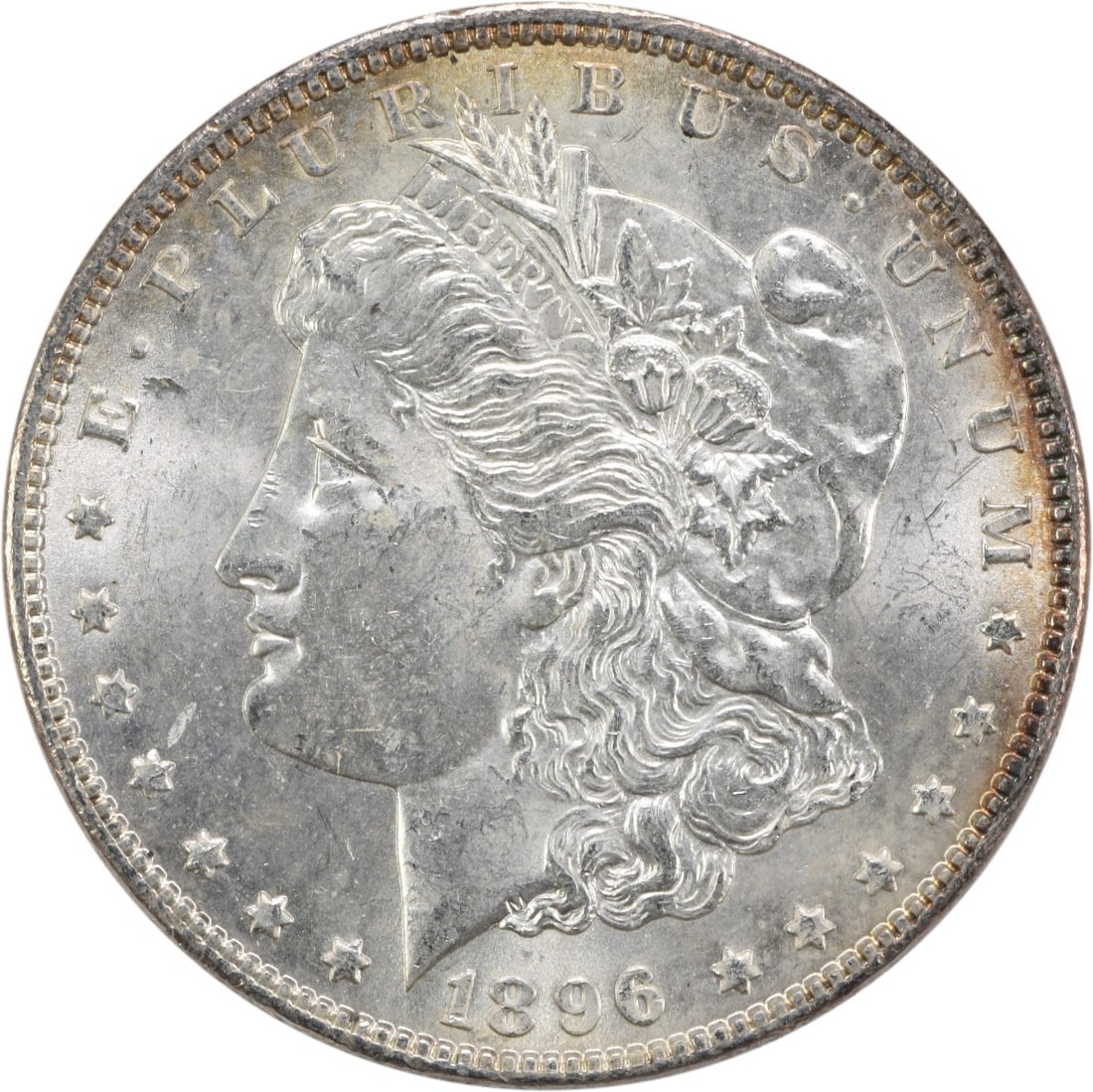 Choice BU 1896 Morgan Dollar Uncirculated Silver Coin Uncertified: Choice BU 1896 Morgan Dollar Uncirculated Silver Coin Uncertified This is an uncirculated 1896 Morgan Silver Dollar graded as Choice Brilliant Uncirculated (BU). Struck in silver with no mint mark, th