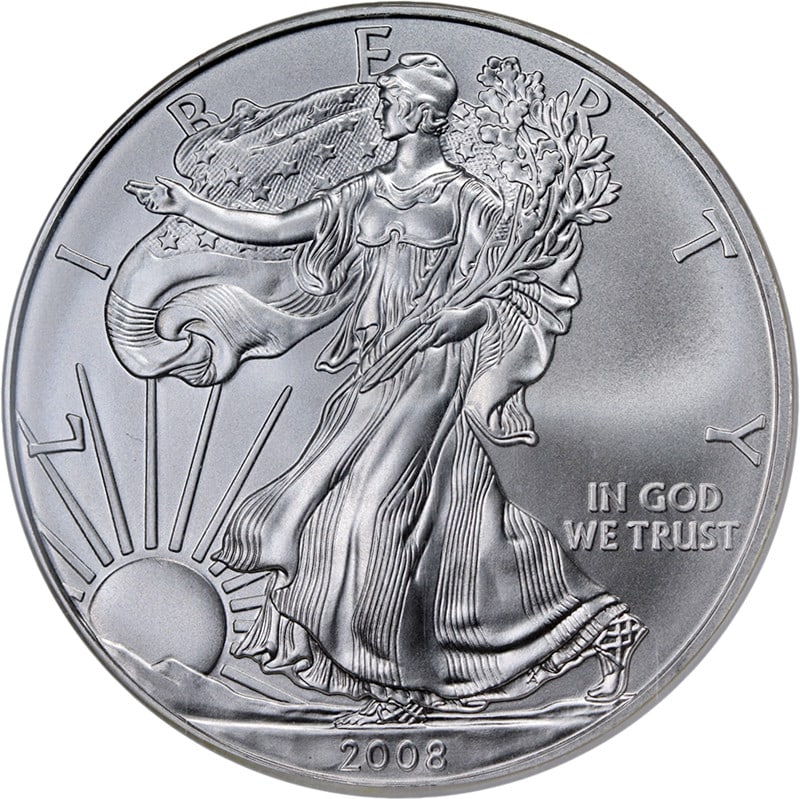 2008 NGC MS69 Early Releases Silver American Eagle Dollar Blue Label (1 of 4)