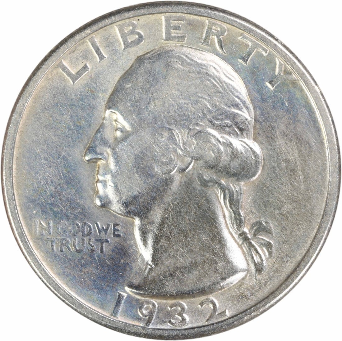 1932 Denver Mint Washington Quarter 90 Percent Silver AU Uncertified (1 of 2)