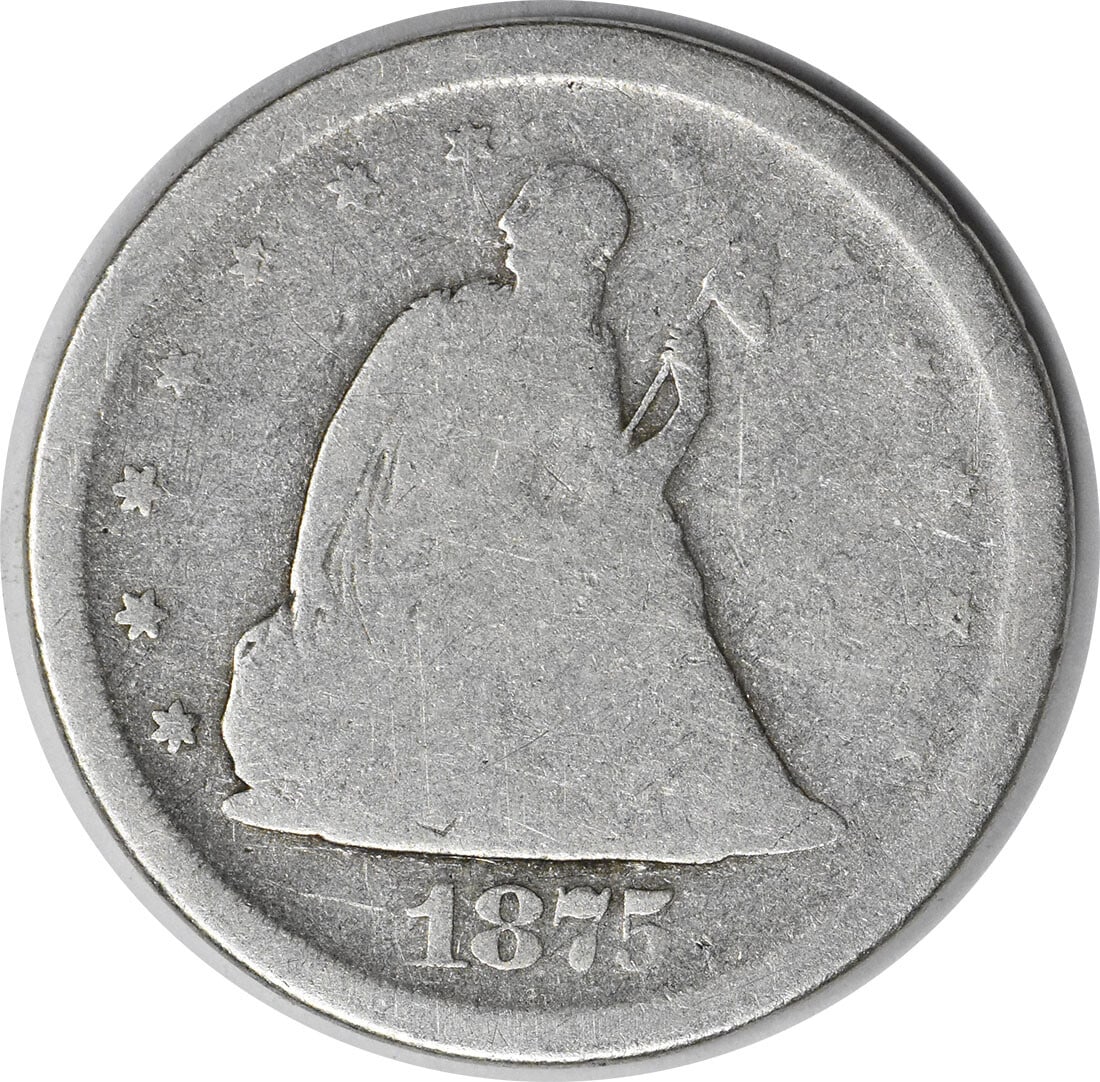 1875-S Twenty Cent Silver Coin San Francisco Mint Barber Design (1 of 2)