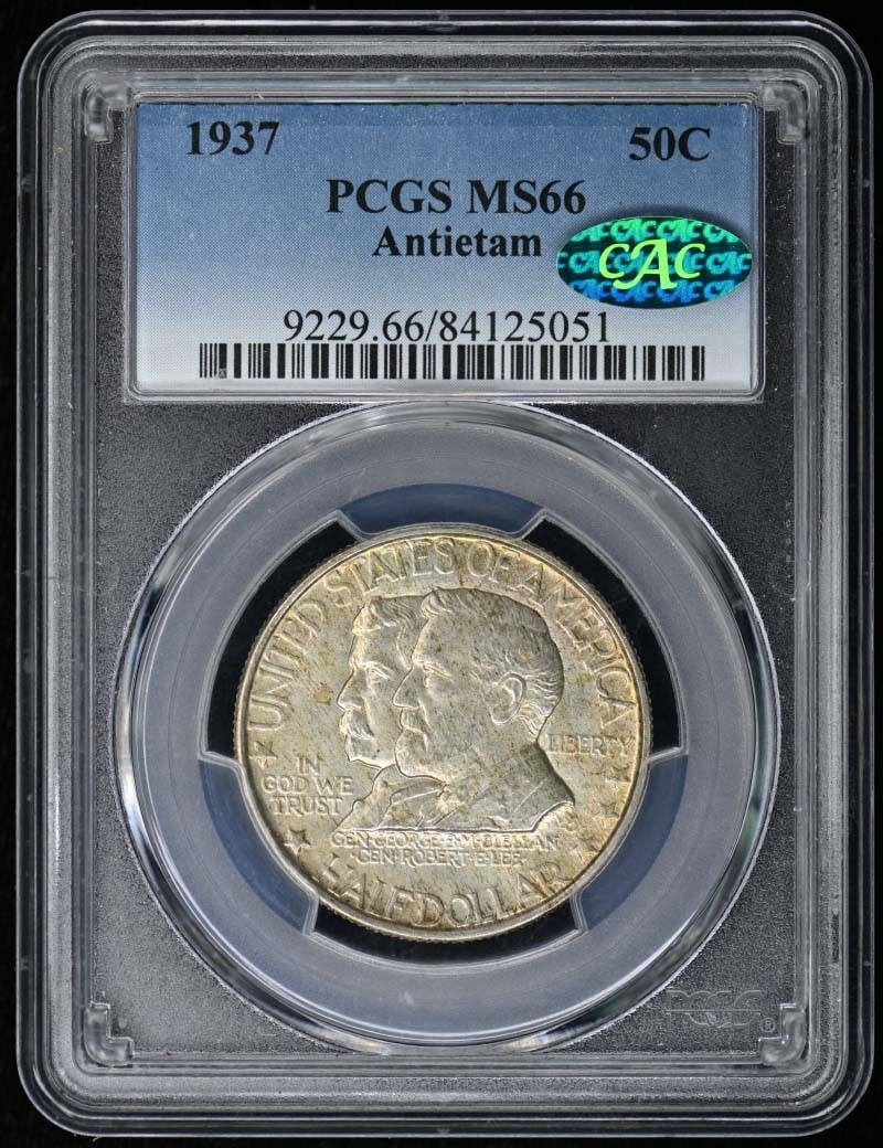 1937 Antietam 50 Cent Silver Commemorative Coin PCGS MS66 CAC (1 of 2)
