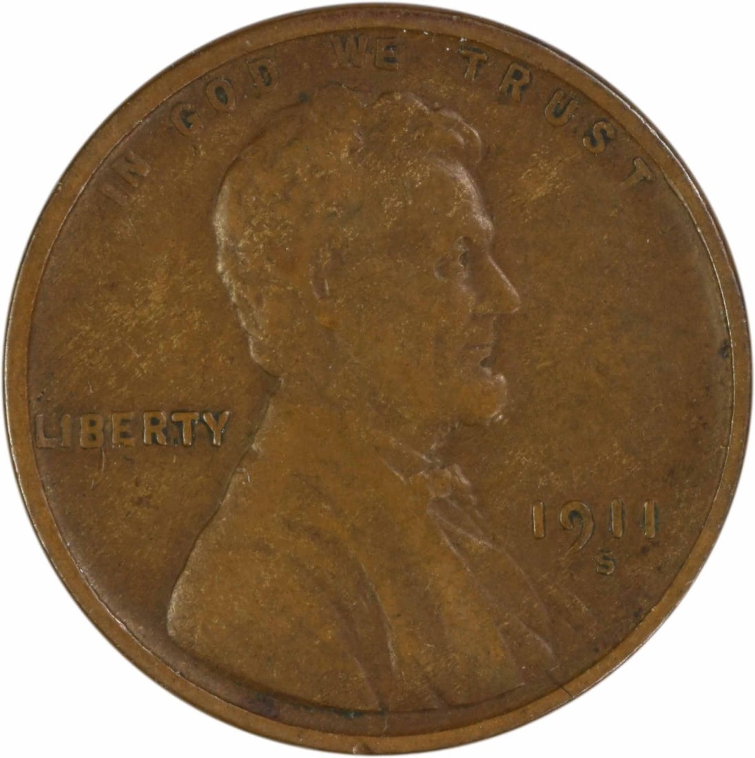 VF 1911 San Francisco Mint Lincoln Wheat Cent Copper Uncertified: VF 1911 San Francisco Mint Lincoln Wheat Cent Copper Uncertified This 1911-S Lincoln Wheat Cent is a circulated coin featuring a copper composition. Graded as VF (Very Fine), it was minted in San Fran
