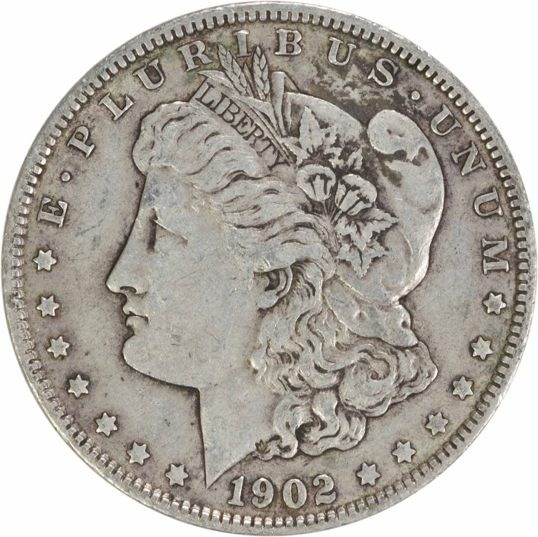 1902 Morgan Silver Dollar EF Uncertified 90% Silver Coin (1 of 2)