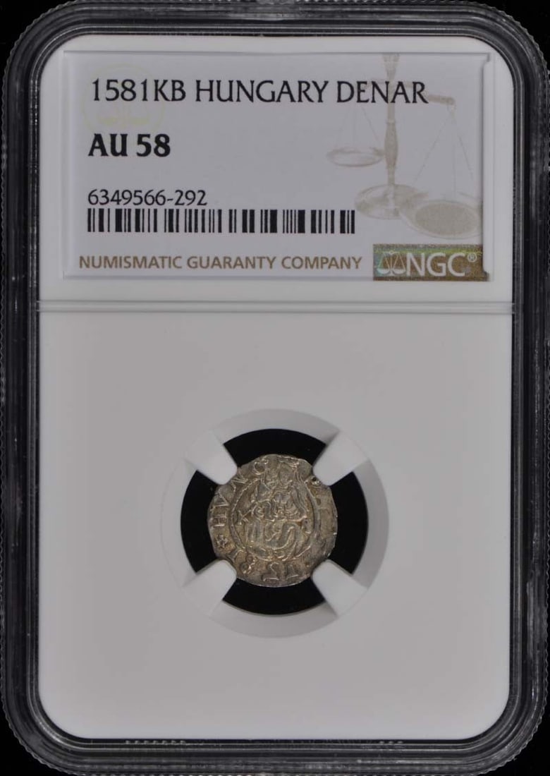 Hungary Denar Madonna and Child AU58 Coin Certified by NGC (1 of 2)