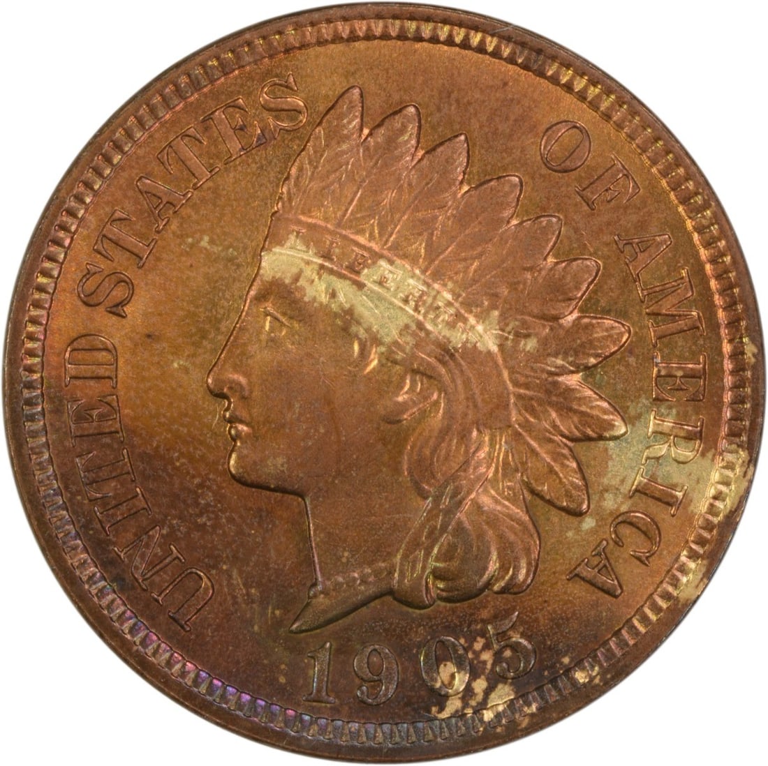 1905 Indian Head Cent Uncertified Copper Choice BU: 1905 Indian Head Cent Uncertified Copper Choice BU This 1905 Indian Cent is a stunning example of American numismatic history, featuring the iconic Indian Head design. It is uncirculated and has not b