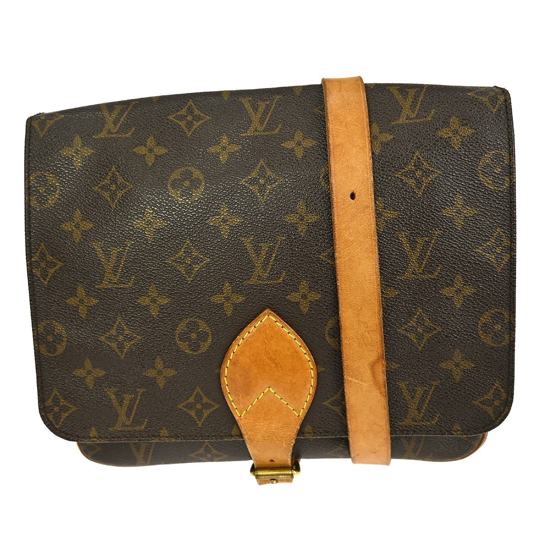 Louis Vuitton Cartouchiere Brown Canvas Shoulder Bag France: Louis Vuitton Cartouchiere Brown Canvas Shoulder Bag France This Louis Vuitton Cartouchiere handbag features the iconic Monogram canvas in brown. Designed for women, the bag is crafted from durable ca