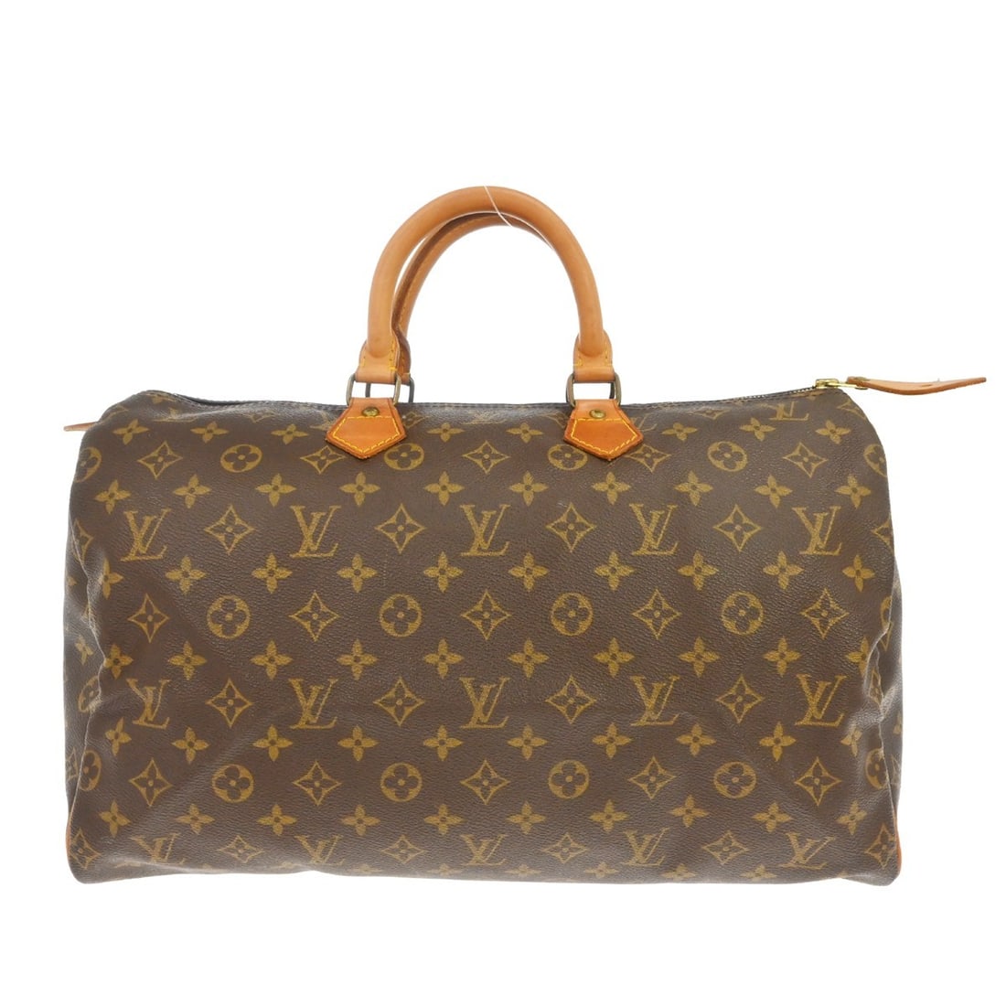 Louis Vuitton Speedy 40 Monogram Canvas Duffle Bag: Louis Vuitton Speedy 40 Monogram Canvas Duffle Bag This Louis Vuitton Speedy 40 duffle handbag features the iconic monogram canvas leather in a classic brown color. Designed in a large size, it includ