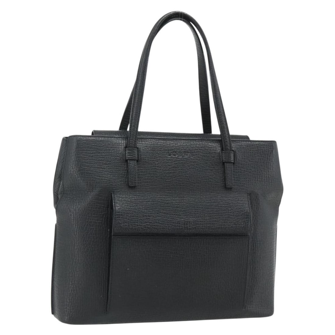 LOEWE Black Silver Leather Handbag Women Spain: LOEWE Black Silver Leather Handbag Women Spain This LOEWE handbag is crafted from black and silver leather, offering a sophisticated and versatile look. Designed for women, it features a structured si