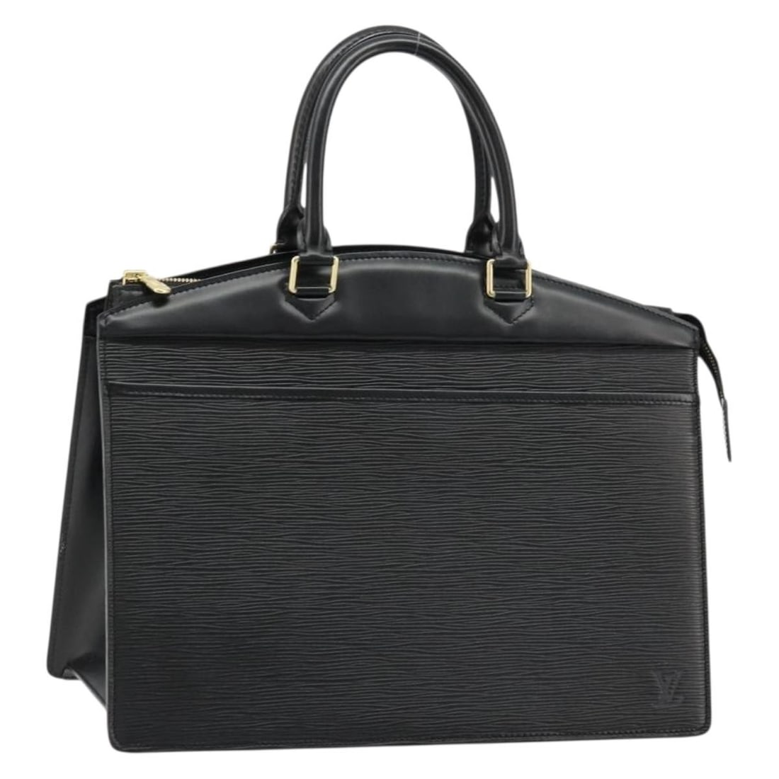Louis Vuitton Riviera Epi Leather Black Handbag M48182: Louis Vuitton Riviera Epi Leather Black Handbag M48182 This Louis Vuitton Epi Riviera handbag features a structured silhouette crafted from durable black Epi leather. Designed for women, it offers amp