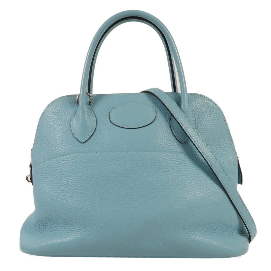 HERMES Bolide 31 2 Way Shoulder Bag Clemence Leather Bleu Atoll: HERMES Bolide 31 2 Way Shoulder Bag Clemence Leather Bleu Atoll This HERMES Bolide 31 2 Way Shoulder Bag is a stylish and functional accessory crafted from premium calfskin leather. The elegant Bleu A