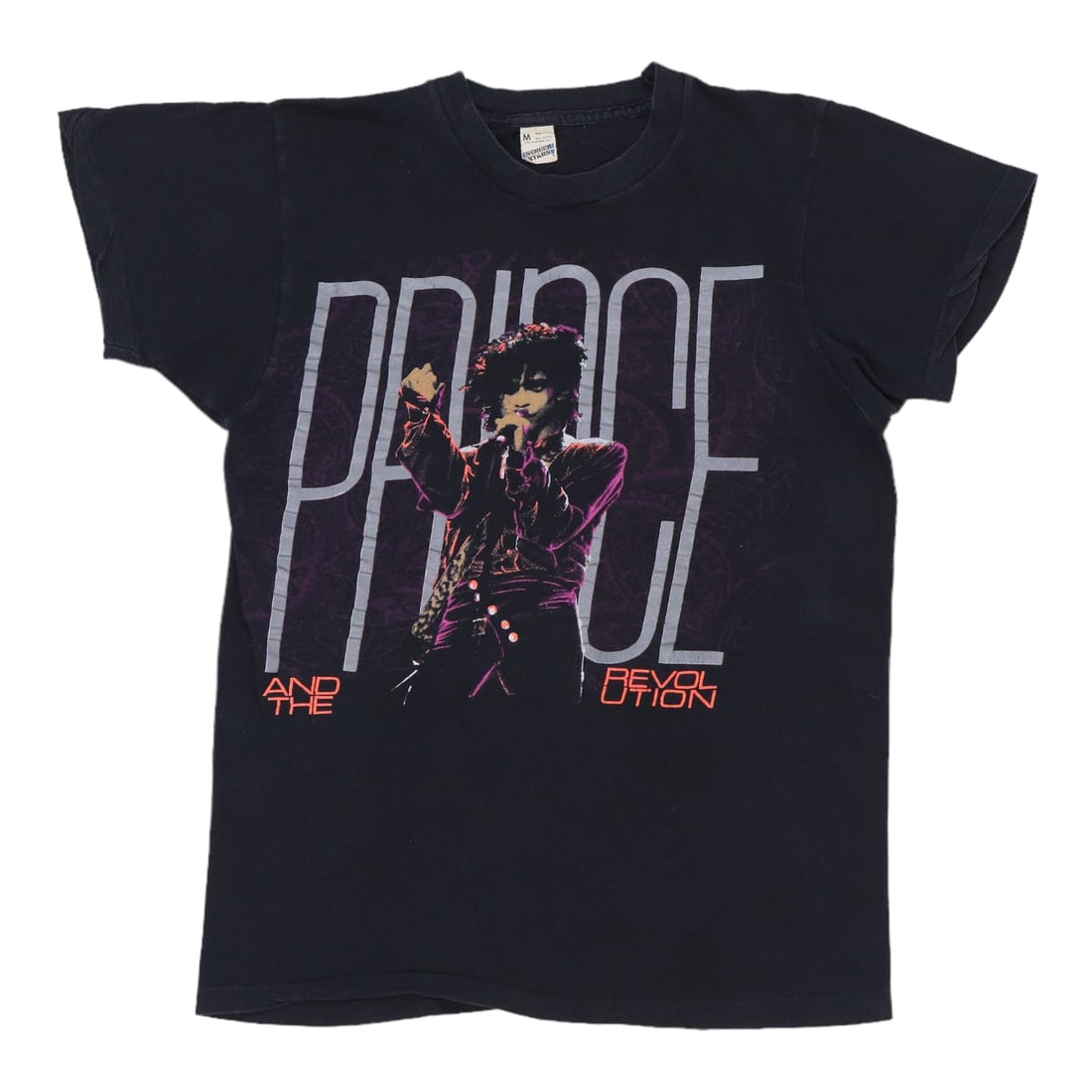 Vintage 1985 Prince Purple Rain Black Cotton Graphic T Shirt: Vintage 1985 Prince Purple Rain Black Cotton Graphic T Shirt This is an original vintage 1985 Prince Purple Rain shirt featuring front and back graphics. The shirt is made from 100% cotton in black an