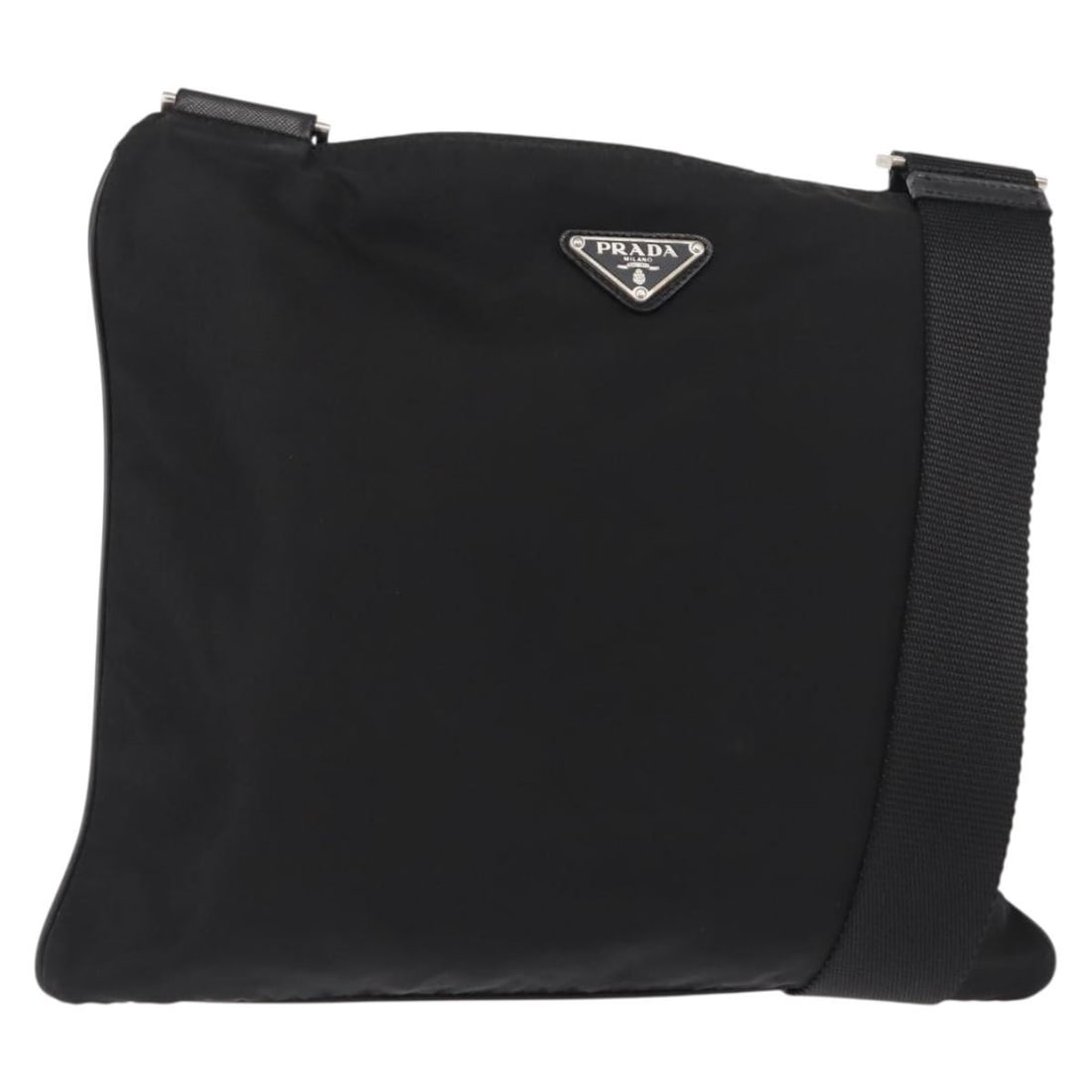 Prada Nylon Flat Messenger Bag Black Unisex 30cm by 26cm by 32cm (1 of 18)