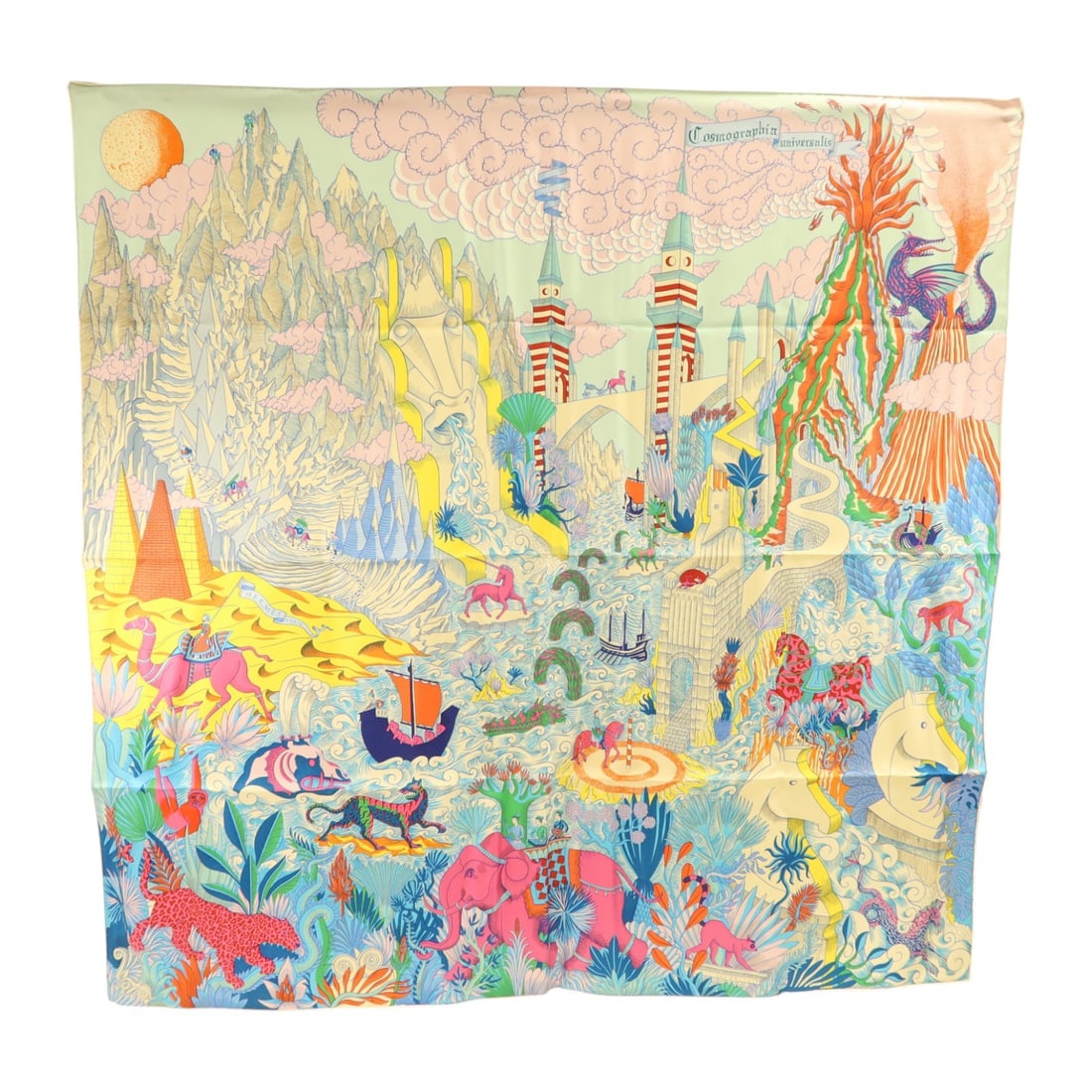 Hermes Silk 90x90 Blue Pink Multicolor Women's Scarf: Hermes Silk 90x90 Blue Pink Multicolor Women's Scarf This Hermes scarf features a vibrant blue, pink, and multicolor design crafted from luxurious silk. Made in France, it is designed for women and of