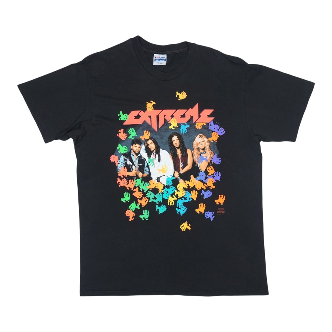Vintage 1991 Extreme Band Graphic Black Cotton T-Shirt Size XL: Vintage 1991 Extreme Band Graphic Black Cotton T-Shirt Size XL This is an original vintage 1991 Extreme 'Get The Funk Out' shirt featuring graphics on both the front and back. Made from 100% cotton, t